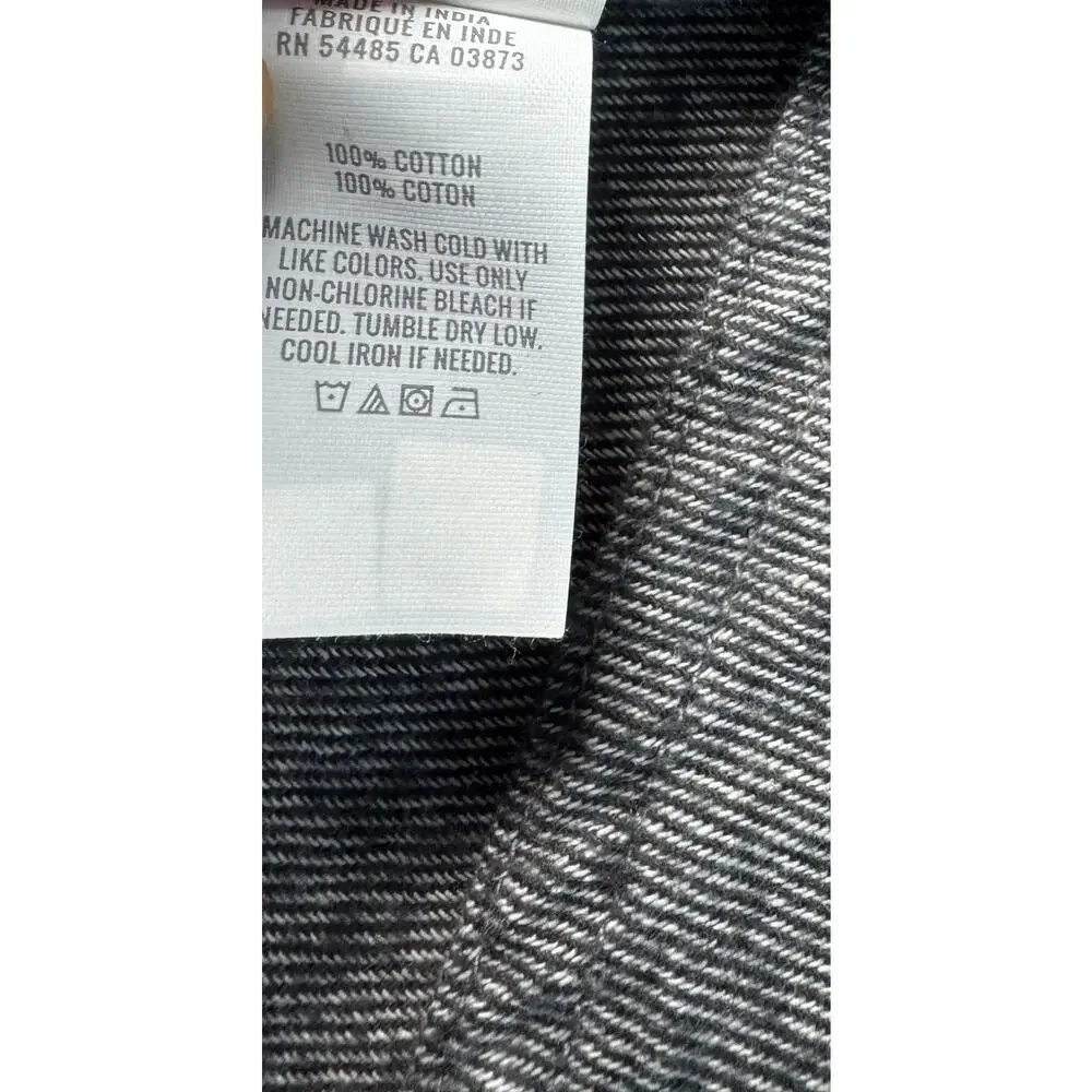 Aerie Womens Button Front Shirt Gray Cotton Long Sleeve Casual Small - Picture 5 of 9
